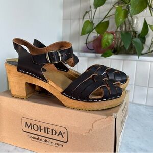 Moheda Betty clog sandals size 40 black